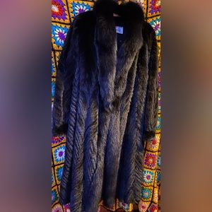 Antonovich Vintage Black Persian Lamb Fur long coat